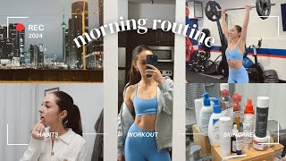 my 5am morning routine ☀️ realistic habits, fitness, skincare | 2024