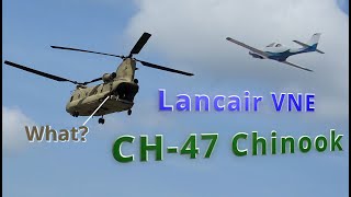 Lancair Pilot: Airspeed VNE and a Chinook CH-47 with a Performance Climb at Spruce Creek Daytona ATC