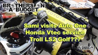 Sami goes to Auto One - TURBO 4AGE Build - Honda V6 VTEC Oil Change