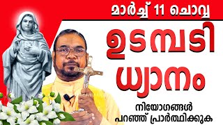 ഉടമ്പടി ധ്യാനം | മാർച്ച് 11 ചൊവ്വ 2025 | #noonprayer #kreupasanam #frjosephvaliyaveetil #kripasanam