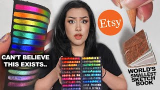 I Tested INSANE Art Supplies From Etsy (are they false advertising??)