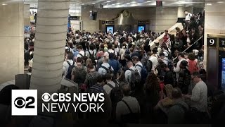 Downed lines on tracks cause commuting nightmare out of Newark-Penn Station