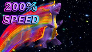 Spyro but he's 200% faster