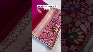 Pure banarasi silk sarees manufacturers in varanasi❤️#shorts