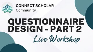 Discussing Research Questionnaires - Survey Questions