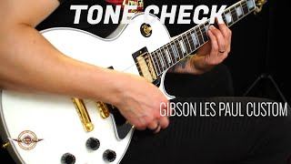 TONE CHECK: Gibson Les Paul Custom Guitar Demo | No Talking