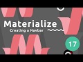Materialize Tutorial #17 - Creating the Header