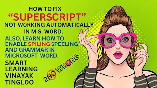 Superscript not working automatically in ms word