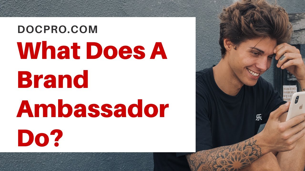 What Does A Brand Ambassador Do? (+ FREE AGREEMENT TEMPLATE) - YouTube