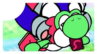 Elephant Mario Riding Yoshi | Super Mario Bros Wonder |