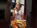 my daughter wanted to have a seafood dinner and my father took out the oversized pine crab lobster