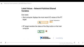LabVIEW Real time 1 part 14 | Communication b/t RT target and host | Network published shared variab