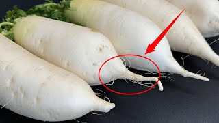 Identify Quality Radishes in Seconds ! 🌟 《白萝卜品质一辨即知，从此远离空心黑心。》 How to Spot Good Radishes Fast !