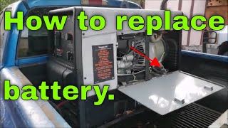 How to replace battery in a Hobart Champion Elite Engine Welder