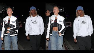 Shaquille O'Neal Son Myles B. O'Neal And Girlfriend Angelica Streetman Grab Dinner At Nobu in LA!