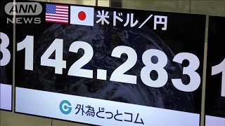 株安加速一時3000円超安 円急騰1ドル＝142円台に(2024年8月5日)