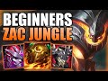 HOW TO PLAY ZAC JUNGLE & CARRY FOR BEGINNERS IN S12! - Best Build/Runes S+ Guide - League of Legends