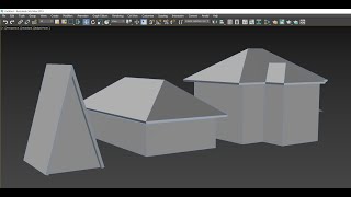 Как создать скатную крышу в 3ds max?