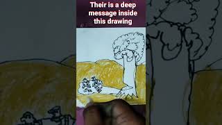 Deep message inside the drawing/comment on deep message/Best meaningful#art  message#deep #shorts