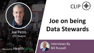 Joe Petro on Being Data Stewards