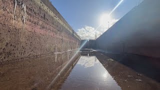 Why this canal had to be temporarily drained