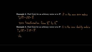 Linear Algebra 1.8 Introduction to Linear Transformations