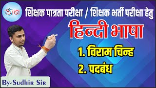 शिक्षक पात्रता परीक्षा / शिक्षक भर्ती परीक्षा हेतु || हिन्दी भाषा  || 1.विराम चिन्ह || 2.पदबंध||