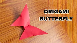 How to make butterfly with paper easy #origamibutterfly #origami