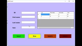 Visual Basic.NET: insert, update and delete data in datagridview without using database
