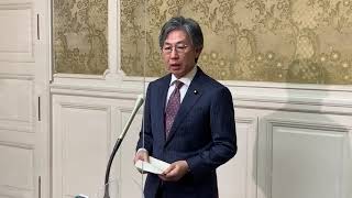 2021年5月18日　安住国対委員長　自民党森山国対委員長との会談後ぶら下がり