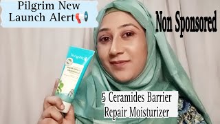 I Tried Pilgrim New Launch 5 Ceramides Barrier Repair Moisturizer (Non Sponsored Video ) Amima Kazi