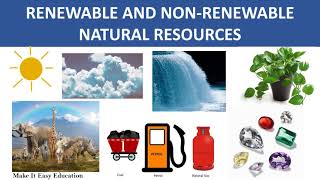 RENEWABLE AND NON RENEWABLE RESOURCES | NATURAL RESOURCES |  SCIENCE EDUCATIONAL VIDEO FOR CHILDREN