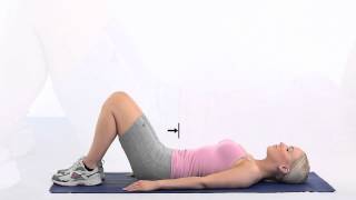 How to do a pelvic tilt lying down