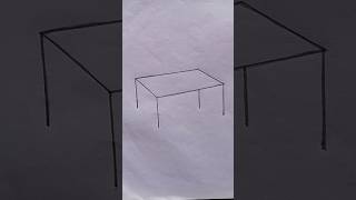 How to draw a easy Table step by step for kids #art #table #viralvideo #shortvideo #trending