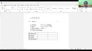 Subnetting Jaringan Kelas A