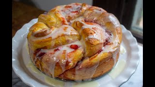 Strawberry Jam Twist Bread