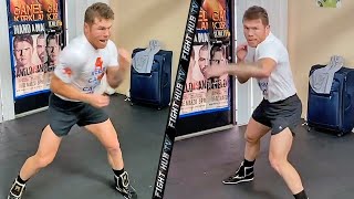 CANELO LOOKING FASTER THAN EVER! THROWS POWERFUL COMBINATIONS TRAINING FOR BILLY JOE SAUNDERS!