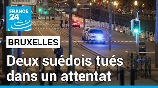 Au moins deux morts après des coups de feu à Bruxelles, le suspect en fuite • FRANCE 24