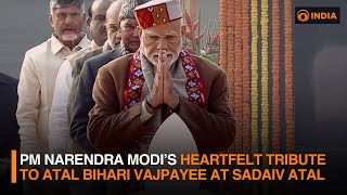 PM Narendra Modi’s Heartfelt Tribute to Atal Bihari Vajpayee at Sadaiv Atal