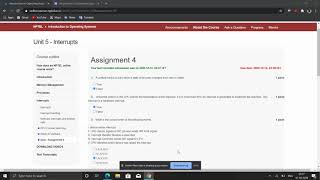 Nptel Introduction to Operating System week 4 solutions.
