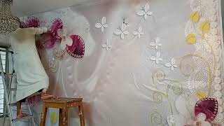 3D Wallpaper Fitting | 3D Wallpaper for Home Décor | Rajshahi Interior