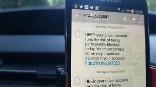 BEWARE: Uber Drivers Fake Text Message Scam