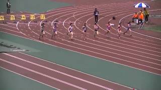 2016大阪インカレ　女子100ｍ　準決勝　第1組