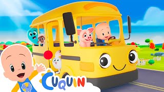 Wheels on the bus Animals - Cleo and Cuquin Episodes & Nursery Rhymes