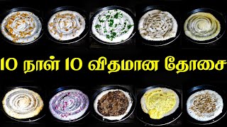 10 Types of Dosa | பத்து வகையான தோசை | Morning Breakfast | Instant Dish | South Indian Special Food.