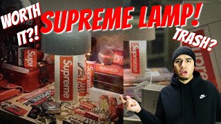 SUPREME LAMP UNBOXING AND REVIEW!!!