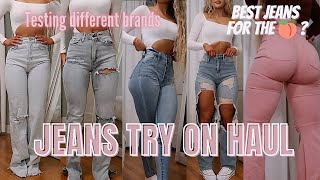 HUGE jeans TRY ON HAUL| Testing different brands, which fit the best? 2021 review, ASOS, ZARA \u0026 MORE