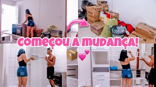 A MUDANÇA COMEÇOU + ORGANIZANDO TUDO NA CASA NOVA 🏠❤️ | Isa Guimarães