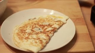 Egg White Omelet With Turkey \u0026 Cheese Recipe : Egg Basics