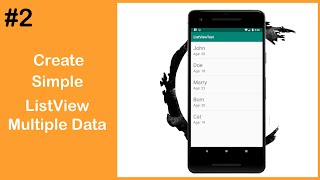 Android Studio Tutorials #2: Create simple ListView Multiple Data